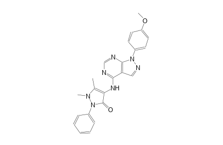 3H-pyrazol-3-one, 1,2-dihydro-4-[[1-(4-methoxyphenyl)-1H-pyrazolo[3,4-d]pyrimidin-4-yl]amino]-1,5-dimethyl-2-phenyl-