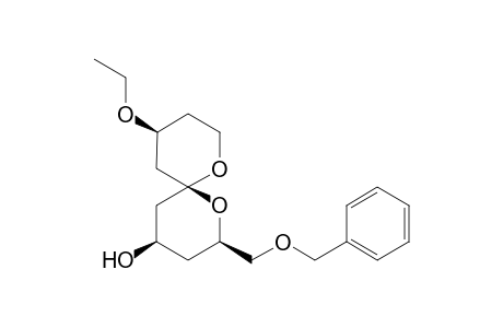 (2R,4R,6S,10S)-2-((Benzyloxy)methyl)-10-ethoxy-1,7-dioxaspiro[5.5]undecan-4-ol