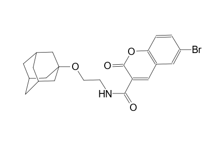 2H-1-benzopyran-3-carboxamide, 6-bromo-2-oxo-N-[2-(tricyclo[3.3.1.1~3,7~]dec-1-yloxy)ethyl]-