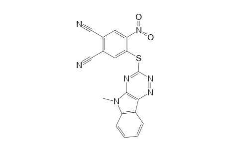 1,2-Benzenedicarbonitrile, 4-[(5-methyl-5H-[1,2,4]triazino[5,6-b]indol-3-yl)thio]-5-nitro-
