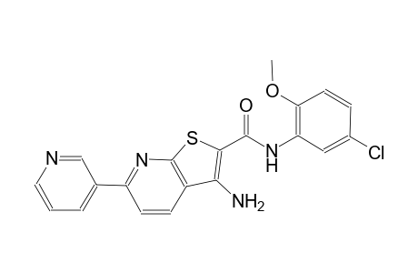 3-amino-N-(5-chloro-2-methoxyphenyl)-6-(3-pyridinyl)thieno[2,3-b]pyridine-2-carboxamide