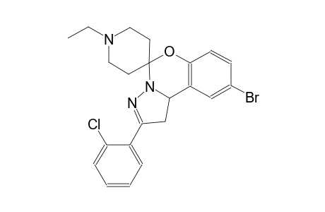 9-bromo-2-(2-chlorophenyl)-1'-ethyl-1,10b-dihydrospiro[benzo[e]pyrazolo[1,5-c][1,3]oxazine-5,4'-piperidine]