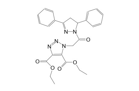 diethyl 1-[2-(3,5-diphenyl-4,5-dihydro-1H-pyrazol-1-yl)-2-oxoethyl]-1H-1,2,3-triazole-4,5-dicarboxylate