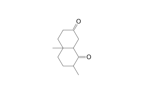 1,7-Naphthalenedione, octahydro-2,4a-dimethyl-, (2.alpha.,4a.alpha.,8a.beta.)-(.+-.)-