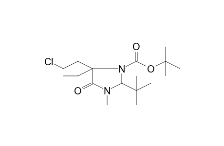 2-t-Butyl-5-(2-chloroethyl)-5-ethyl-3-methyl-4-oxoimidazolidine-1-carboxylic acid, t-butyl ester