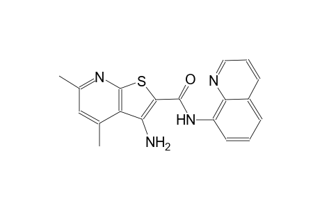 thieno[2,3-b]pyridine-2-carboxamide, 3-amino-4,6-dimethyl-N-(8-quinolinyl)-