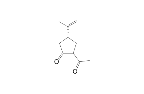 (4R)-2-Acetyl-4-(1-methyl-1-ethenyl)cyclopentanoneane