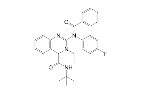 2-[Benzoyl-(4-fluoro-phenyl)-amino]-3-ethyl-3,4-dihydro-quinazoline-4-carboxylic acid tert-butylamide