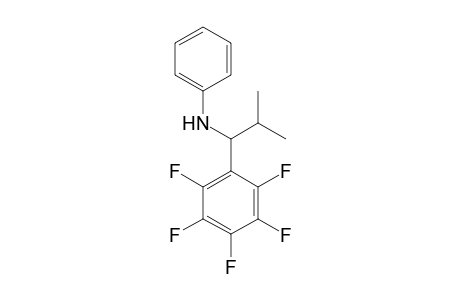 N-[2-methyl-1-(2,3,4,5,6-pentafluorophenyl)propyl]aniline