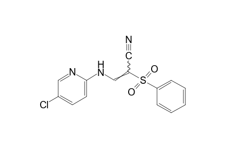 3-[(5-chloro-2-pyridyl)amino]-2-(phenylsulfonyl)acrylonitrile
