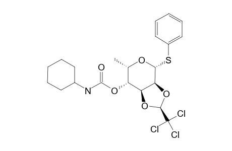 PHENYL-4-O-CYCLOHEXYLCARBAMOYL-6-DEOXY-(R)-2,3-O-(2,2,2-TRICHLOROETHYLIDENE)-1-THIO-BETA-L-GULOPYRANOSIDE