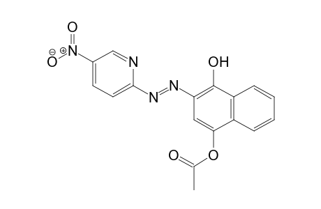 1,4-Naphthalenediol, 2-[2-(5-nitro-2-pyridinyl)diazenyl]-, 4-acetate