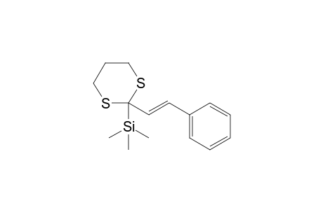 2-(Trimethylsilyl)-2-(2'-phenylvinyl)-1,3-dithiacyclohexane
