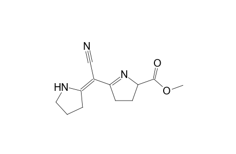 Methyl 5-[cyano(pyrrolidin-2'-ylidene)methyl]-3,4-dihydro-2H-pyrrole-2-carboxylate