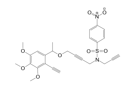 N-(4-(1-(2-ethynyl-3,4,5-trimethoxyphenyl)ethoxy)but-2-yn-1-yl)-4-nitro-N-(prop-2-yn-1-yl)benzenesulfonamide