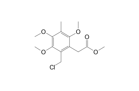 2-[2-(chloromethyl)-3,4,6-trimethoxy-5-methyl-phenyl]acetic acid methyl ester