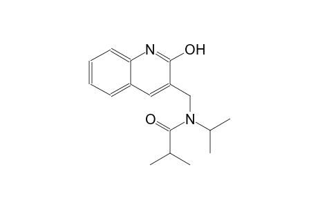 N-[(2-hydroxy-3-quinolinyl)methyl]-N-isopropyl-2-methylpropanamide