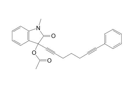 1-Methyl-2-oxo-3-(7-phenylhepta-1,6-diynyl)indolin-3-yl acetate