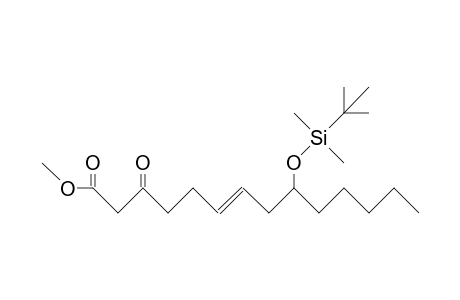 6(E)-3-Oxo-9(R)-(T-butyl-dimethyl-silyloxy)-tetradec-6-enoic acid, methyl ester