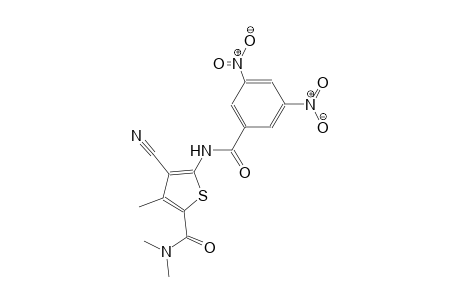 4-cyano-5-[(3,5-dinitrobenzoyl)amino]-N,N,3-trimethyl-2-thiophenecarboxamide