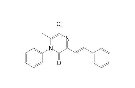 5-Chloro-6-methyl-1-phenyl-3-[(E)-2-phenylethenyl]-2(1H)-pyrazinone