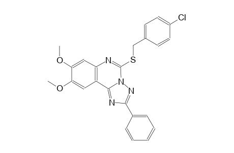 5-[(4-chlorobenzyl)sulfanyl]-8,9-dimethoxy-2-phenyl[1,2,4]triazolo[1,5-c]quinazoline