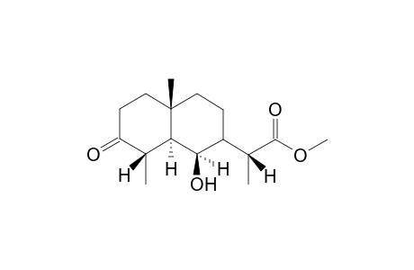 Methyl 3-Oxo-6.beta.-hydroxy-5,6.alpha.H,4,11.beta.H-eudesman-12-oate