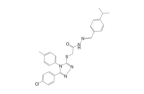 acetic acid, [[5-(4-chlorophenyl)-4-(4-methylphenyl)-4H-1,2,4-triazol-3-yl]thio]-, 2-[(E)-[4-(1-methylethyl)phenyl]methylidene]hydrazide
