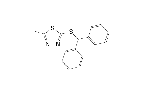 1,3,4-thiadiazole, 2-[(diphenylmethyl)thio]-5-methyl-