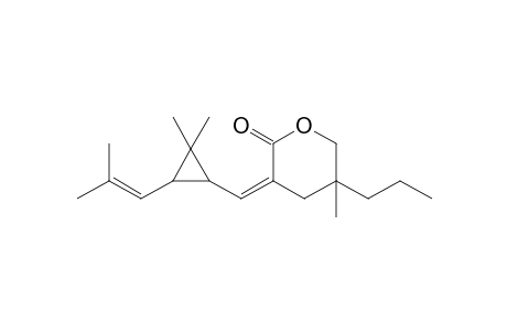 (Z)-3-[(2',2'-Dimethyl-3'-isobutenylcyclopropyl)methylene]-5-methyl-5-propyl-2-oxotetrahydropyran
