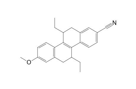 2-Cyano-8-methoxy-5,11-trans-diethyl-5,6,11,12-tetrahydrocyrysene