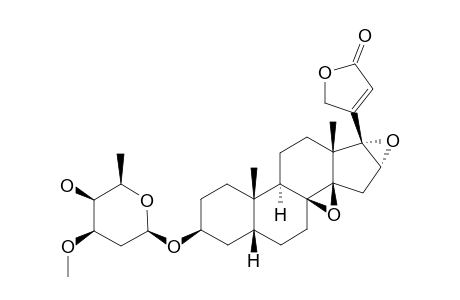 CARDENOLIDE_N-3;3-BETA-O-(BETA-D-DIGINOSYL)-8,14,16-ALPHA,17-DIEPOXY-5-BETA,14-BETA-CARD-20-(22)-ENOLIDE