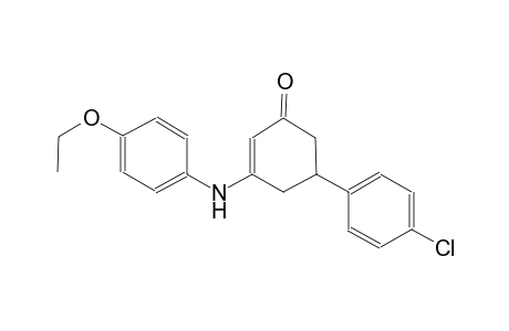 2-cyclohexen-1-one, 5-(4-chlorophenyl)-3-[(4-ethoxyphenyl)amino]-