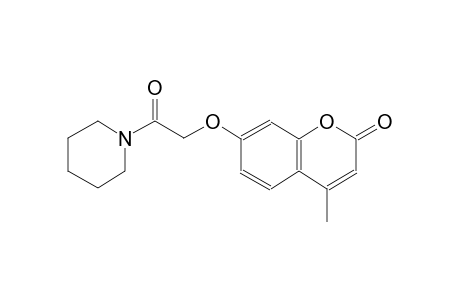 2H-1-benzopyran-2-one, 4-methyl-7-[2-oxo-2-(1-piperidinyl)ethoxy]-