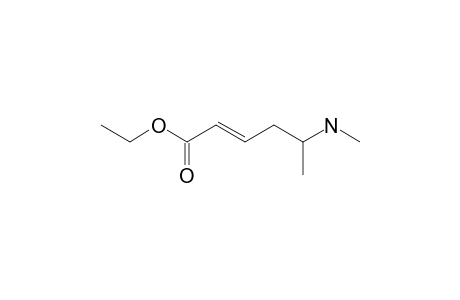 ETHYL-5-(N-METHYLAMINO)-HEX-2-ENOATE;MINOR
