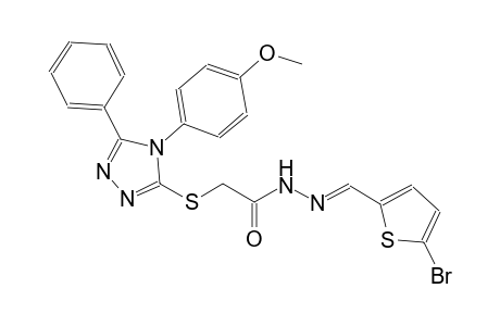 N'-[(E)-(5-bromo-2-thienyl)methylidene]-2-{[4-(4-methoxyphenyl)-5-phenyl-4H-1,2,4-triazol-3-yl]sulfanyl}acetohydrazide