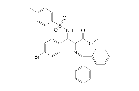 Syn and anti-Methyl 2-[(diphenylmethylene)amino]-3-(4-methylphenylsulfonamide)-3-(p-bromophenyl)propanoate