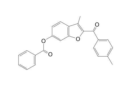 2-(4-methylbenzoyl)-3-methyl-6-benzoyloxybenzofuran