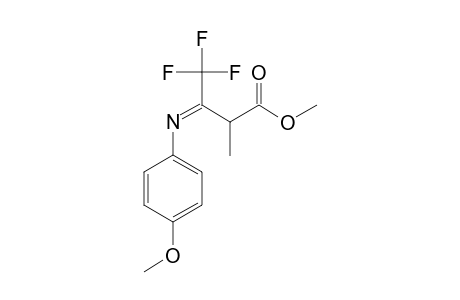 METHYL-4,4,4-TRIFLUORO-3-(4-METHOXYANILINO)-2-METHYL-2-BUTENOATE;IMINO-TAUTOMER