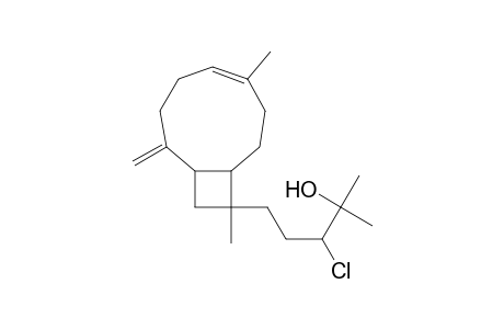 Bicyclo[7.2.0]undec-5-ene-10-butanol, .beta.-chloro-.alpha.,.alpha.,6,10-tetramethyl-2-methylene-