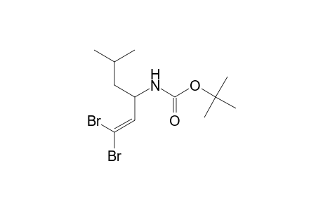 1-HEXEN, 1,1-DIBROMO-5-METHYL-(3S)-[(tert-BUTYLOXYCARBONYL)AMINO]-