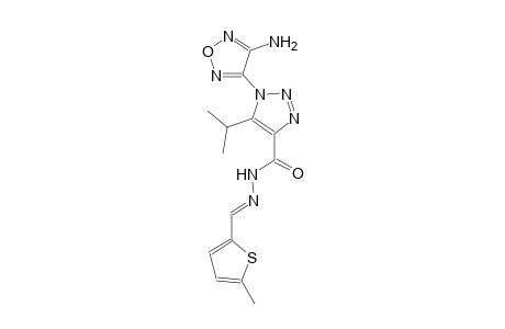 1-(4-amino-1,2,5-oxadiazol-3-yl)-5-isopropyl-N'-[(E)-(5-methyl-2-thienyl)methylidene]-1H-1,2,3-triazole-4-carbohydrazide