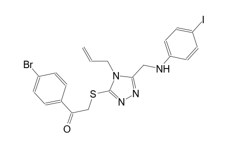 2-({4-allyl-5-[(4-iodoanilino)methyl]-4H-1,2,4-triazol-3-yl}sulfanyl)-1-(4-bromophenyl)ethanone