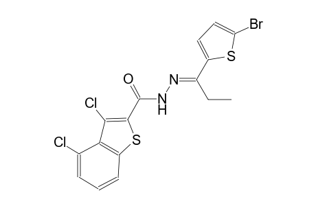 N'-[(E)-1-(5-bromo-2-thienyl)propylidene]-3,4-dichloro-1-benzothiophene-2-carbohydrazide