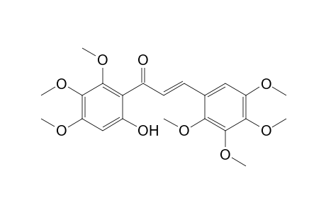 (E)-1-(6-hydroxy-2,3,4-trimethoxy-phenyl)-3-(2,3,4,5-tetramethoxyphenyl)prop-2-en-1-one