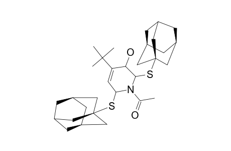 1-ACETYL-2,6-DI-(1-ADAMANTYL-THIO)-4-TERT.-BUTYL-3-HYDROXY-1,2,3,6-TETRAHYDRO-PYRIDINE;(ROTAMER-#1)