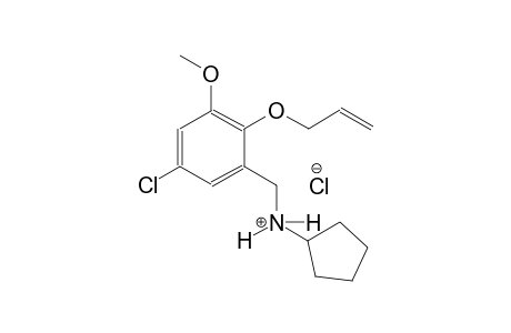 N-[2-(allyloxy)-5-chloro-3-methoxybenzyl]cyclopentanaminium chloride