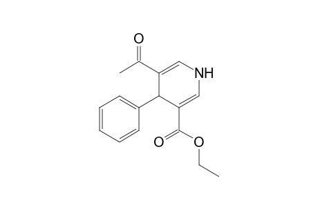 3-Pyridinecarboxylic acid, 5-acetyl-1,4-dihydro-4-phenyl-, ethyl ester