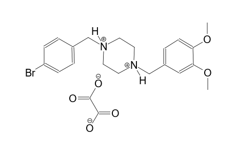 1-(4-bromobenzyl)-4-(3,4-dimethoxybenzyl)piperazinediium oxalate