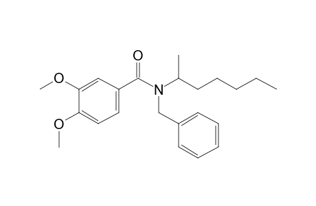 Benzamide, 3,4-dimethoxy-N-benzyl-N-(hept-2-yl)-